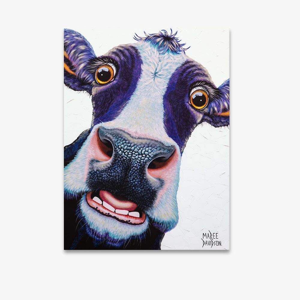 Betsie the Cow - Canvas Print - Image 1