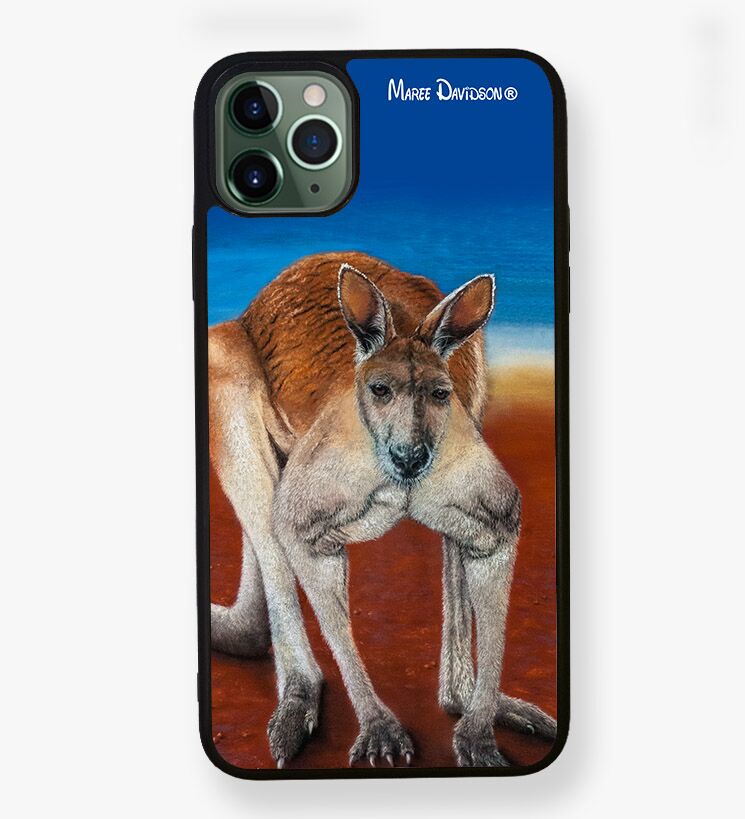 Big Red the Kangaroo - iPhone Case - Image 1