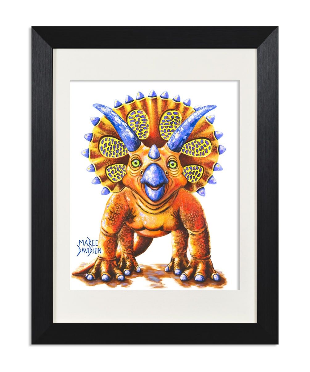 Toppa the Triceratops - Print - Image 1