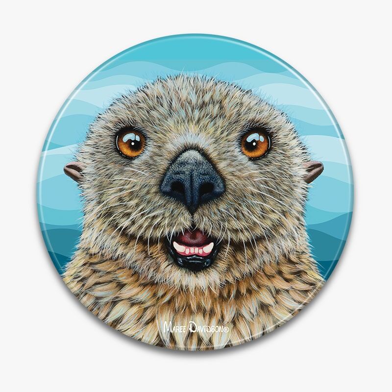 Barry The Sea Otter - Ceramic Trivet - Image 1