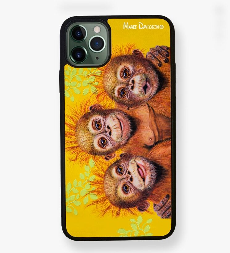 Best Mates the Orangutans - iPhone Case Cover - Image 1