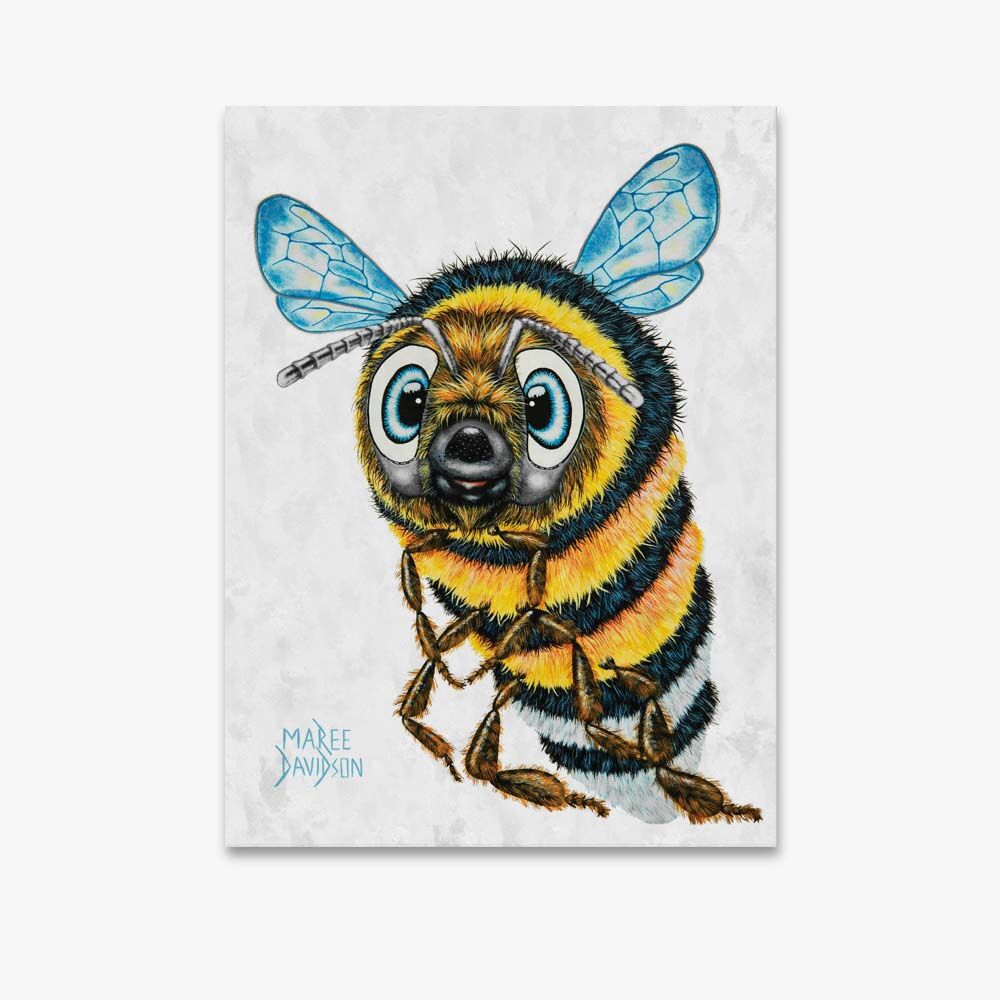 Bevan-emb.jpg Bevan the Bumblebee - Original Prints - Image 1
