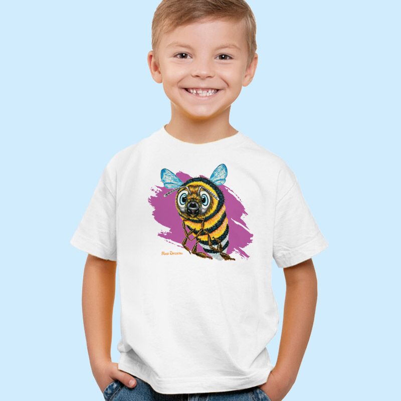 Bevan-the-bumblebee-1.jpg Bevan the Bumblebee - Kids T-Shirts - Image 1