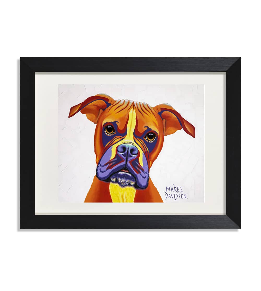 Boxer-Maree-Davidson-Art.jpg Boxer Dog - Print - Image 1
