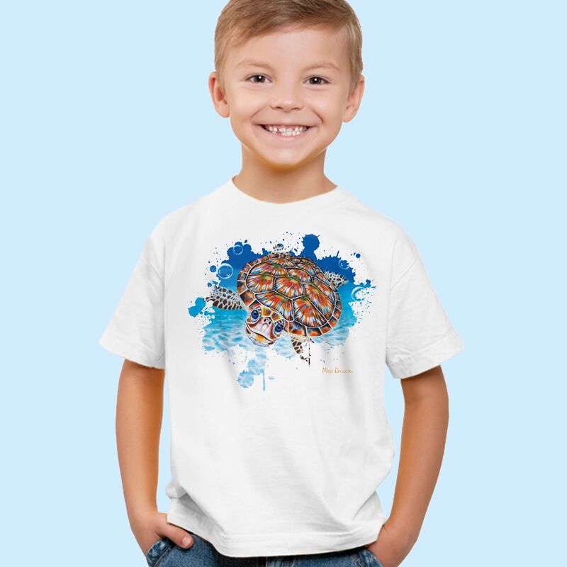 Bubbles the Turtle - Kids T-Shirts - Image 1