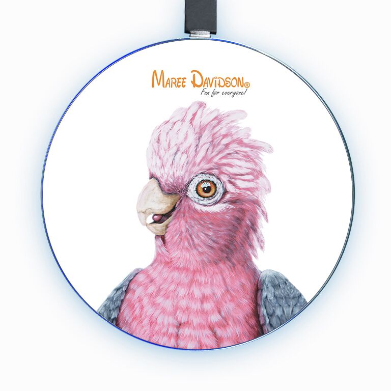 Dixie the Galah Bird - Wireless Phone Charger - Image 1