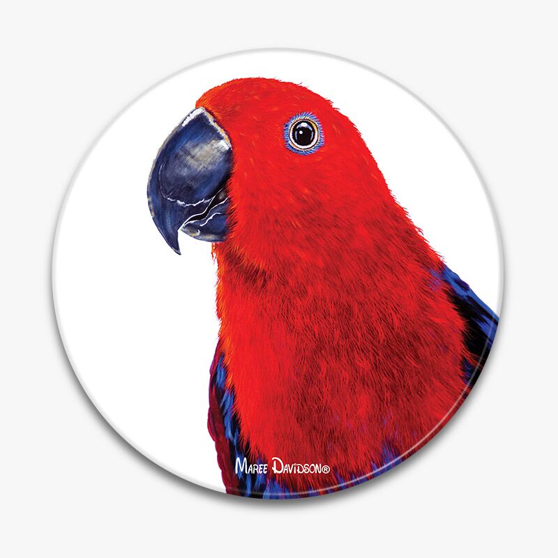 Chloe the Eclectics Parrot Bird - Ceramic Trivet - Image 1