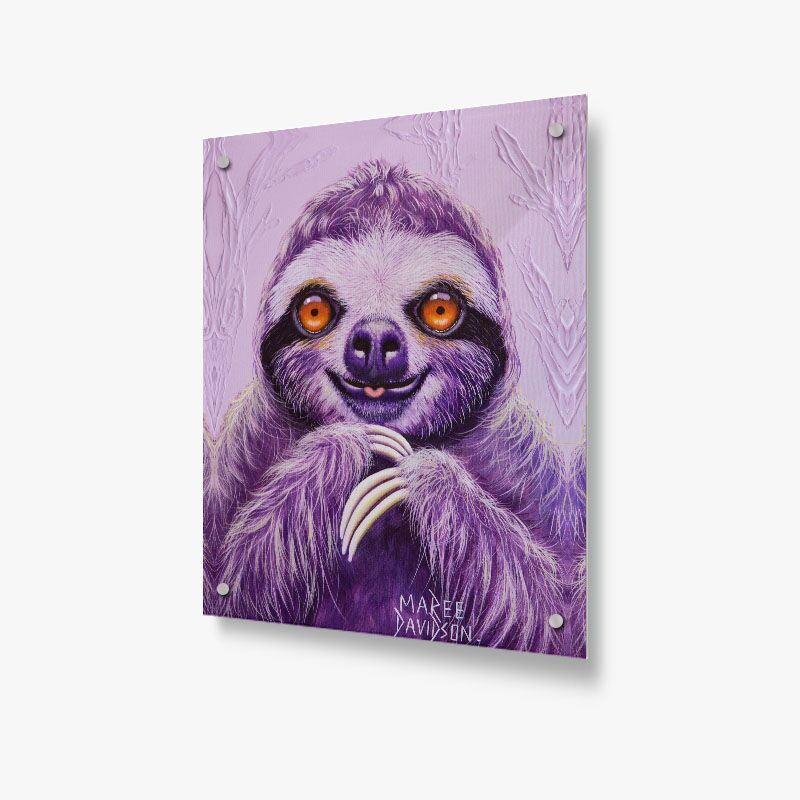 Claude the Sloth - Acrylic Glass Panel - Image 1