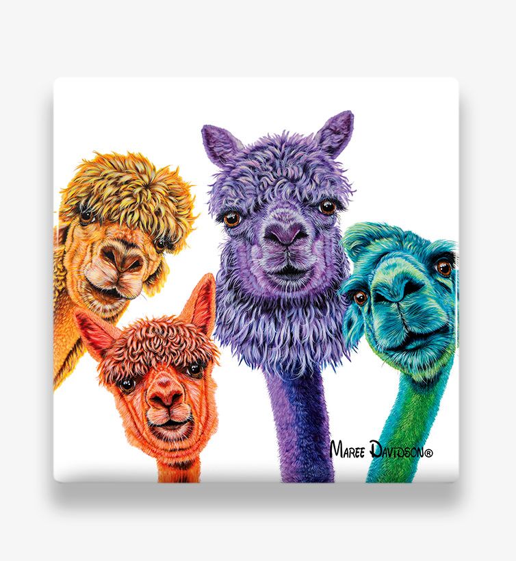 Coaster-13.jpg Create Your Own Rainbow - Ceramic Coaster - Image 1