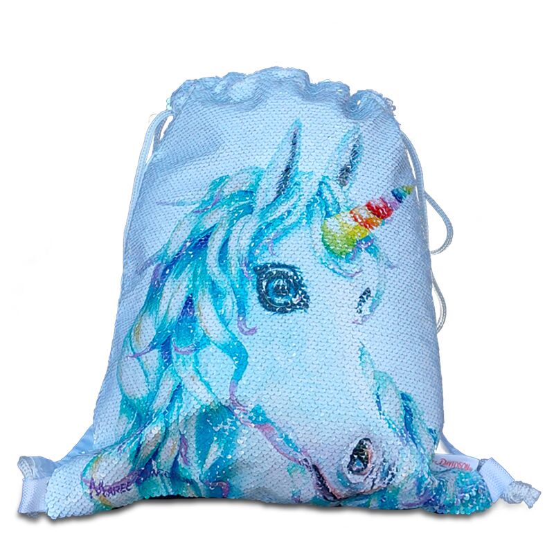 Dream and believe the unicorn - Sequin bags - Image 1