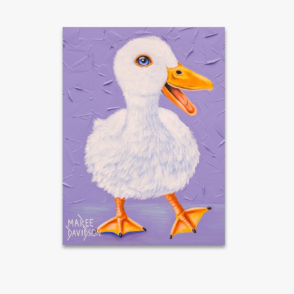 The Happy Duck - Canvas Print - Image 1
