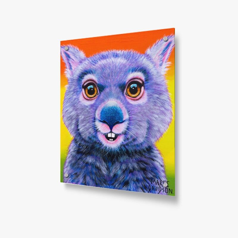 Digger-the-wombat2-1.jpg Digger The Wombat - Acrylic Glass Panel - Image 1