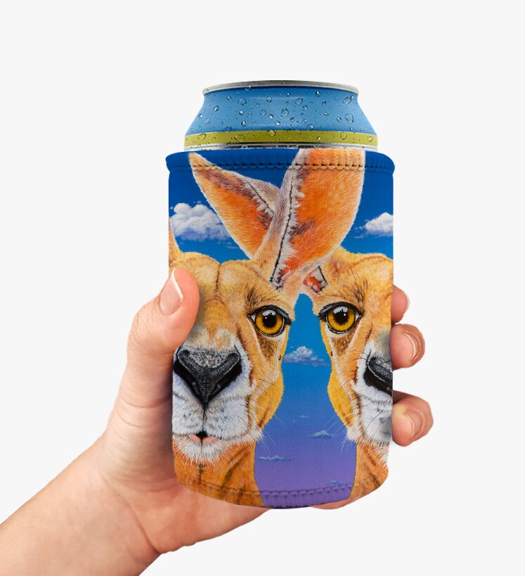 Don't Worry Be Hoppy the Kangaroos - Stubby Holder - Image 1