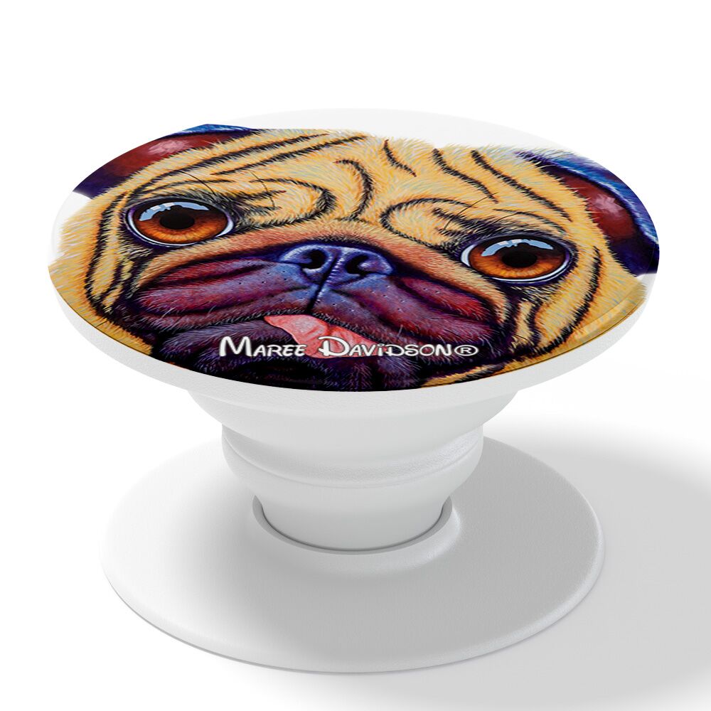 Doug the Pug Dog - Phone Finger Grip - Image 1