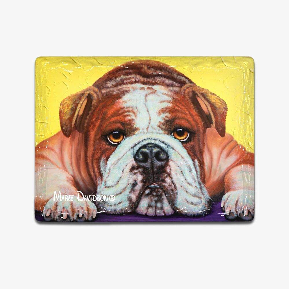 Angel the English Bulldog - Ceramic Magnets - Image 1