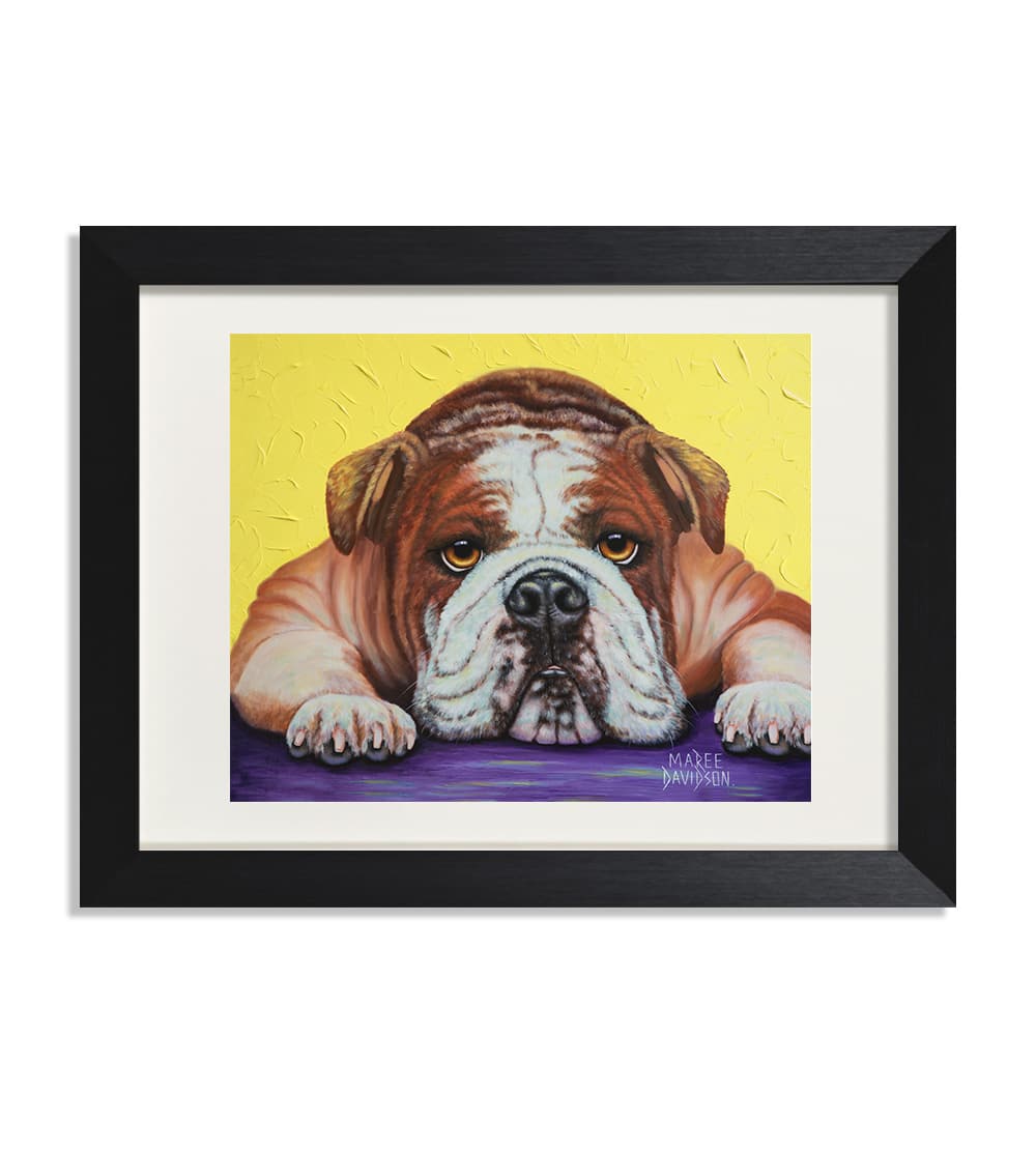 Angel the English Bulldog - Print - Image 1