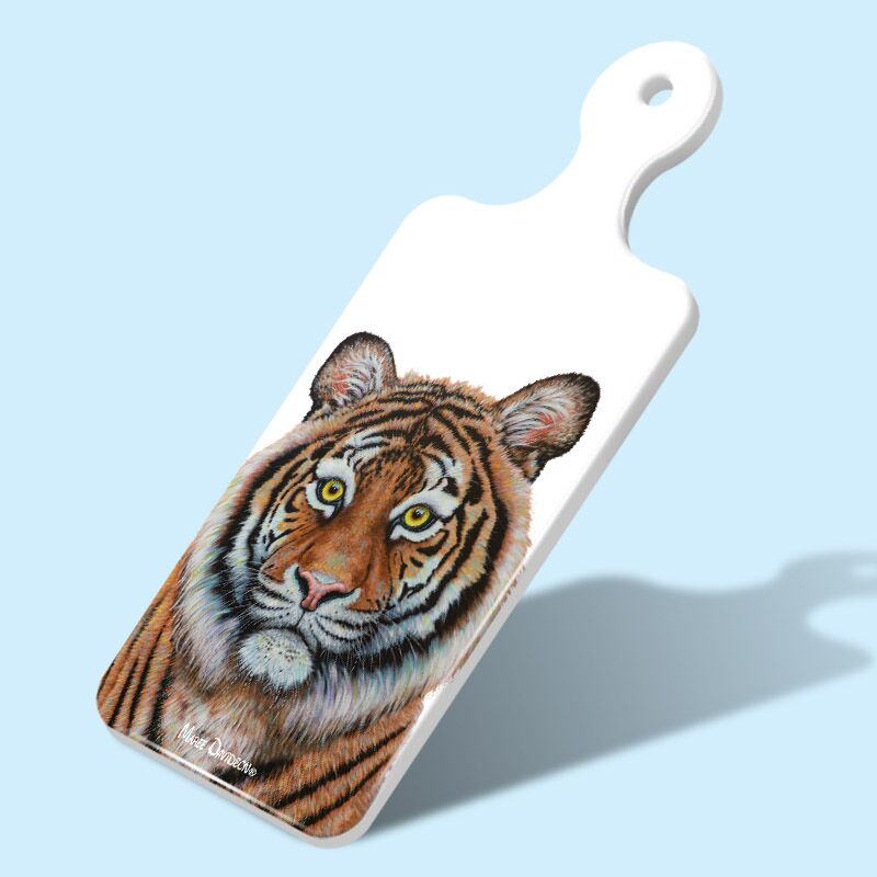 Eye of the Tiger - Rectangle Ceramic Cheese Platter - Image 1