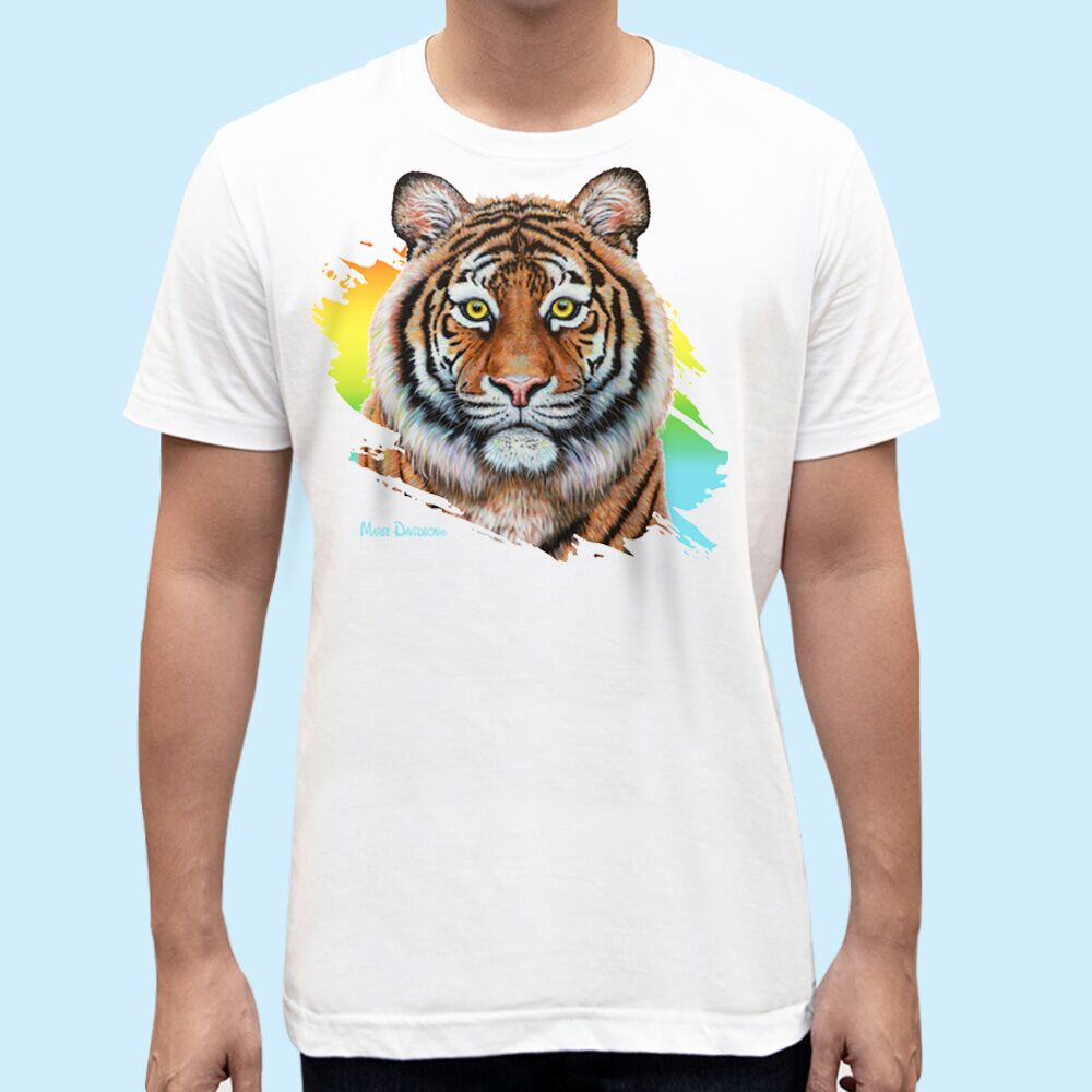 Eye-of-the-tiger-blue-1.jpg Eye of the Tiger - Unisex T-Shirts - Image 1