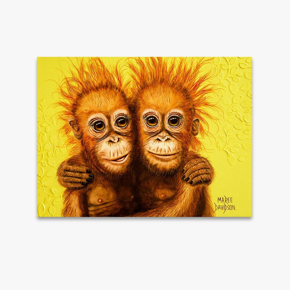 Forever Friends the Orangutans - Canvas Print - Image 1