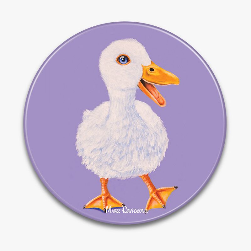 The Happy Duck - Ceramic Trivet - Image 1