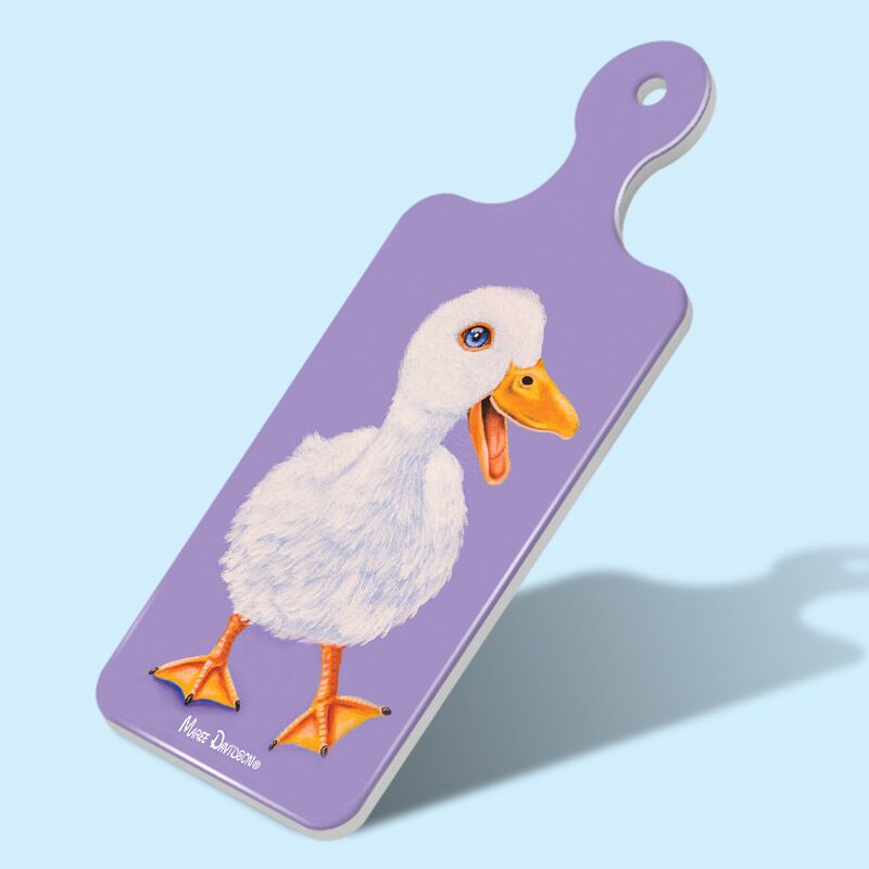 Happy-Duck-4.jpg The Happy Duck - Rectangle Ceramic Cheese Platter - Image 1