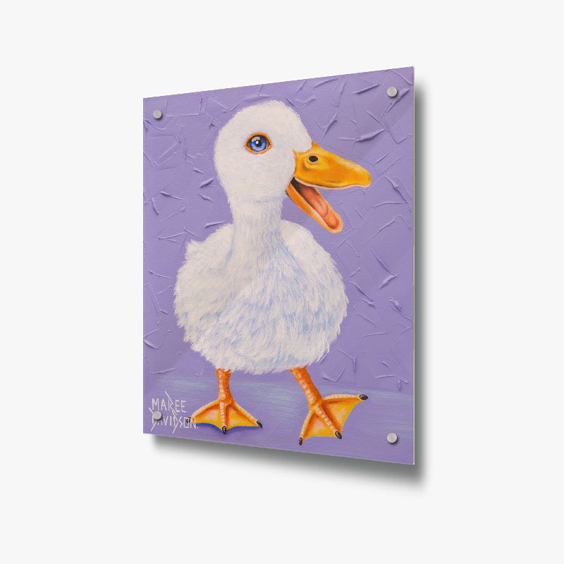 Happy Duck - Acrylic Glass Panel - Image 1