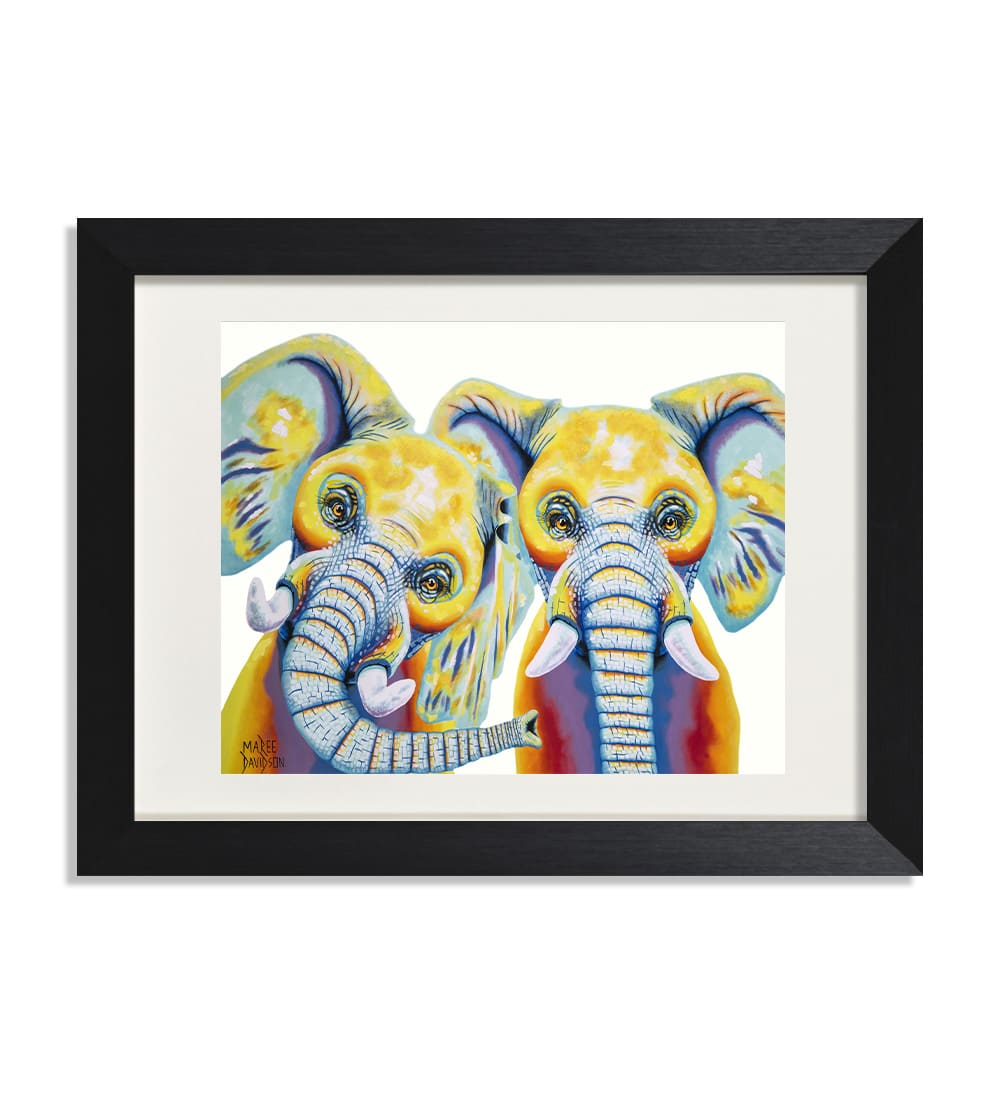 Happy Elephants - Print - Image 1