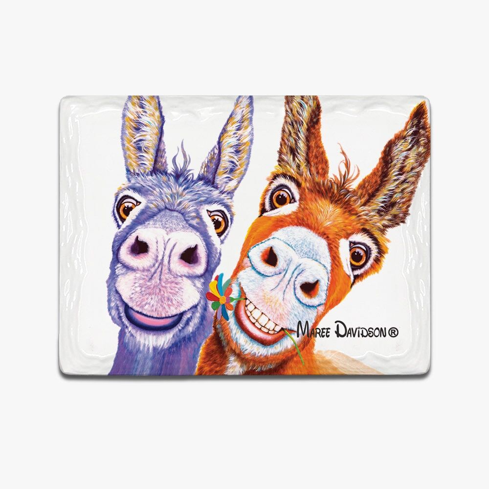 Happy-Forever-4-1.jpg Happy Forever Donkeys - Ceramic Magnets - Image 1