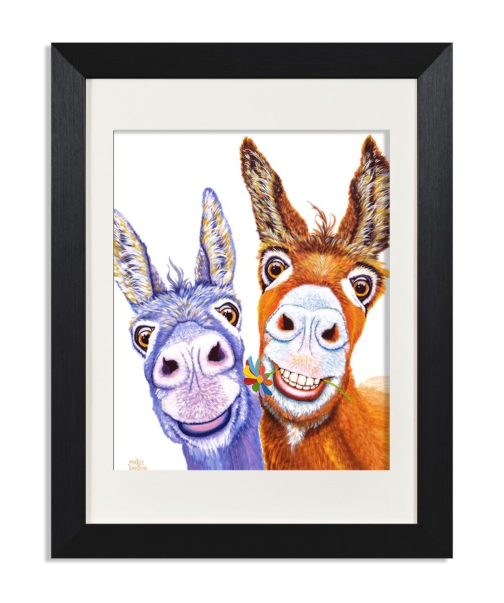 Happy Forever Donkeys - Print - Image 1