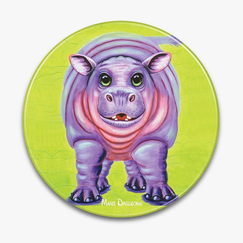Happy-Hippo-3-1.jpg Happy Hippo - Ceramic Trivet - Image 1
