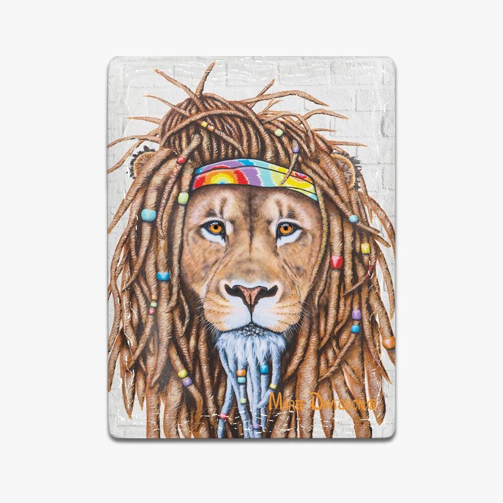 Hippie Lion - Ceramic Magnets - Image 1