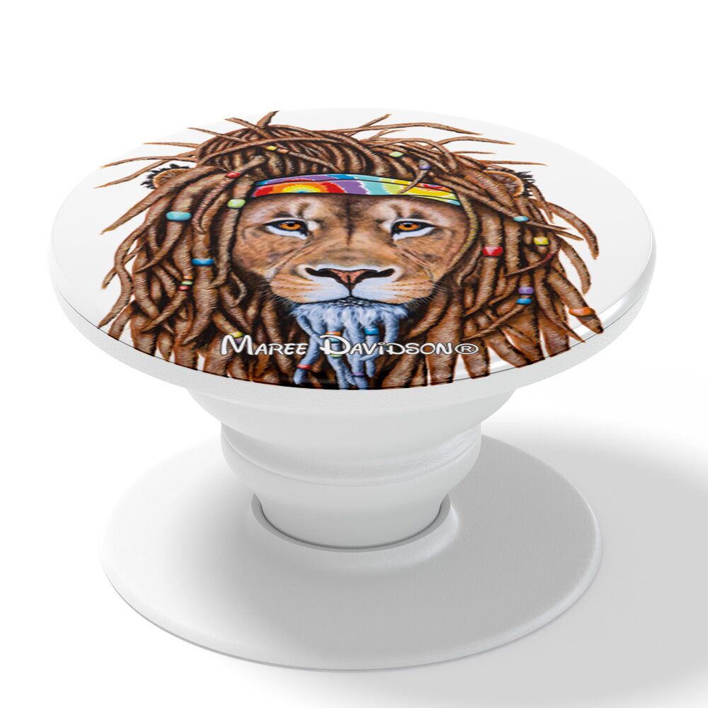 Hippie Lion - Phone Finger Grip - Image 1
