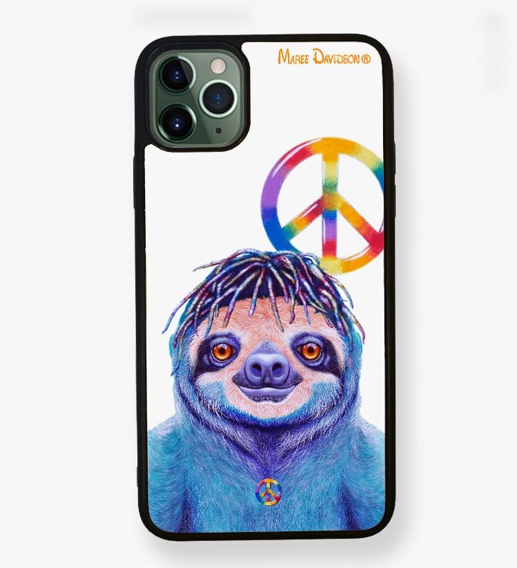 Hippie Sloth - iPhone Case Cover - Image 1