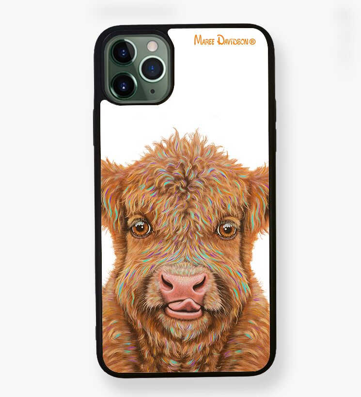 Junior-Hamish-4.jpg Junior the Baby Highland Cow - iPhone Case - Image 1