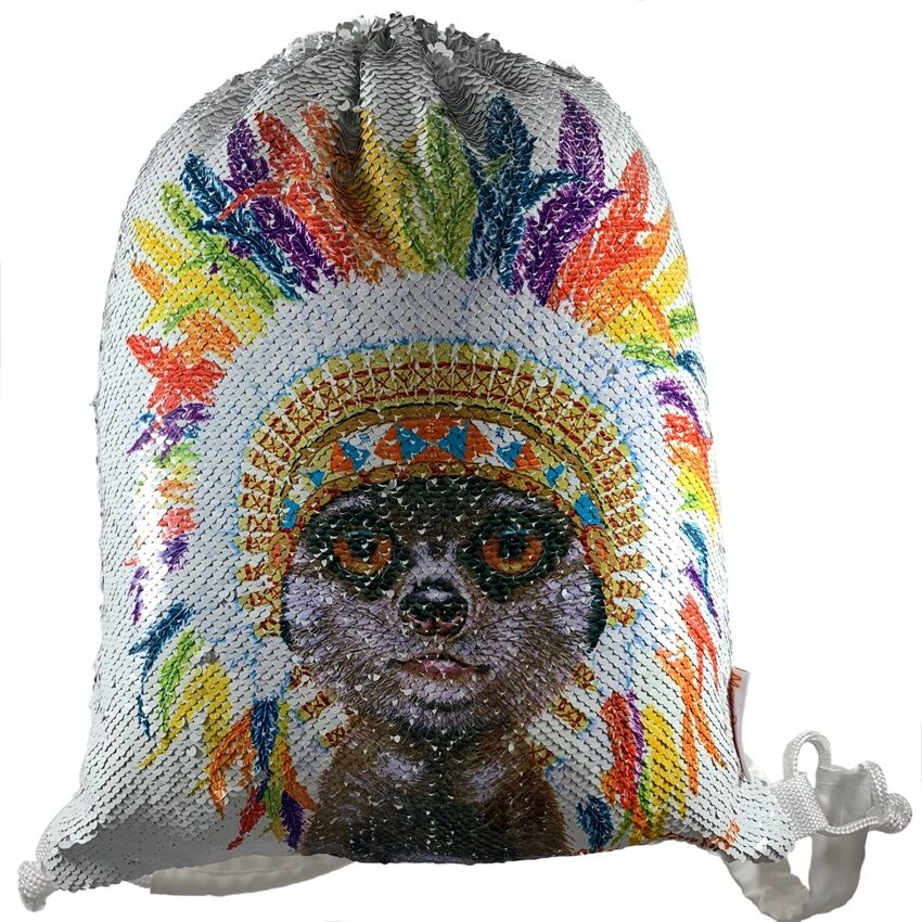 Little Chief the Meerkat - Sequin bags - Image 1