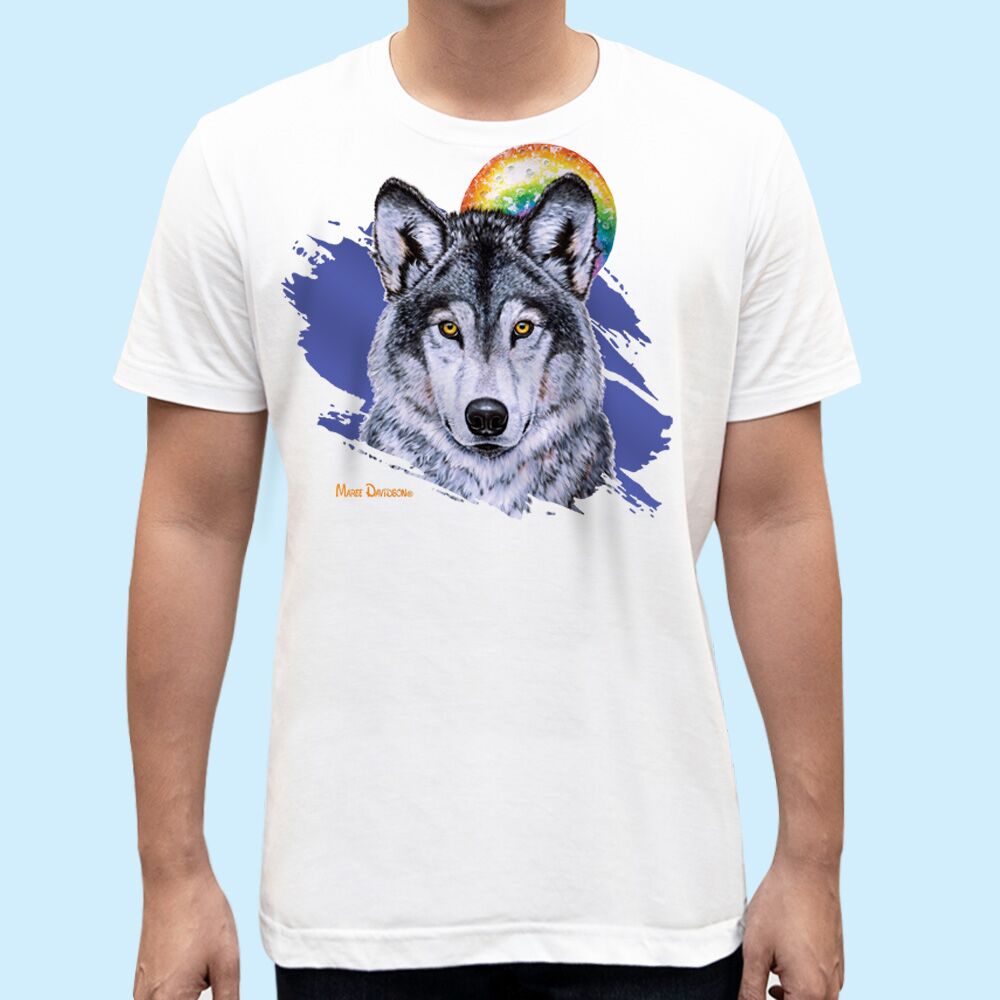 Leader-of-the-Pack-blue-1.jpg Leader of the Pack Wolf - Unisex T-Shirts - Image 1