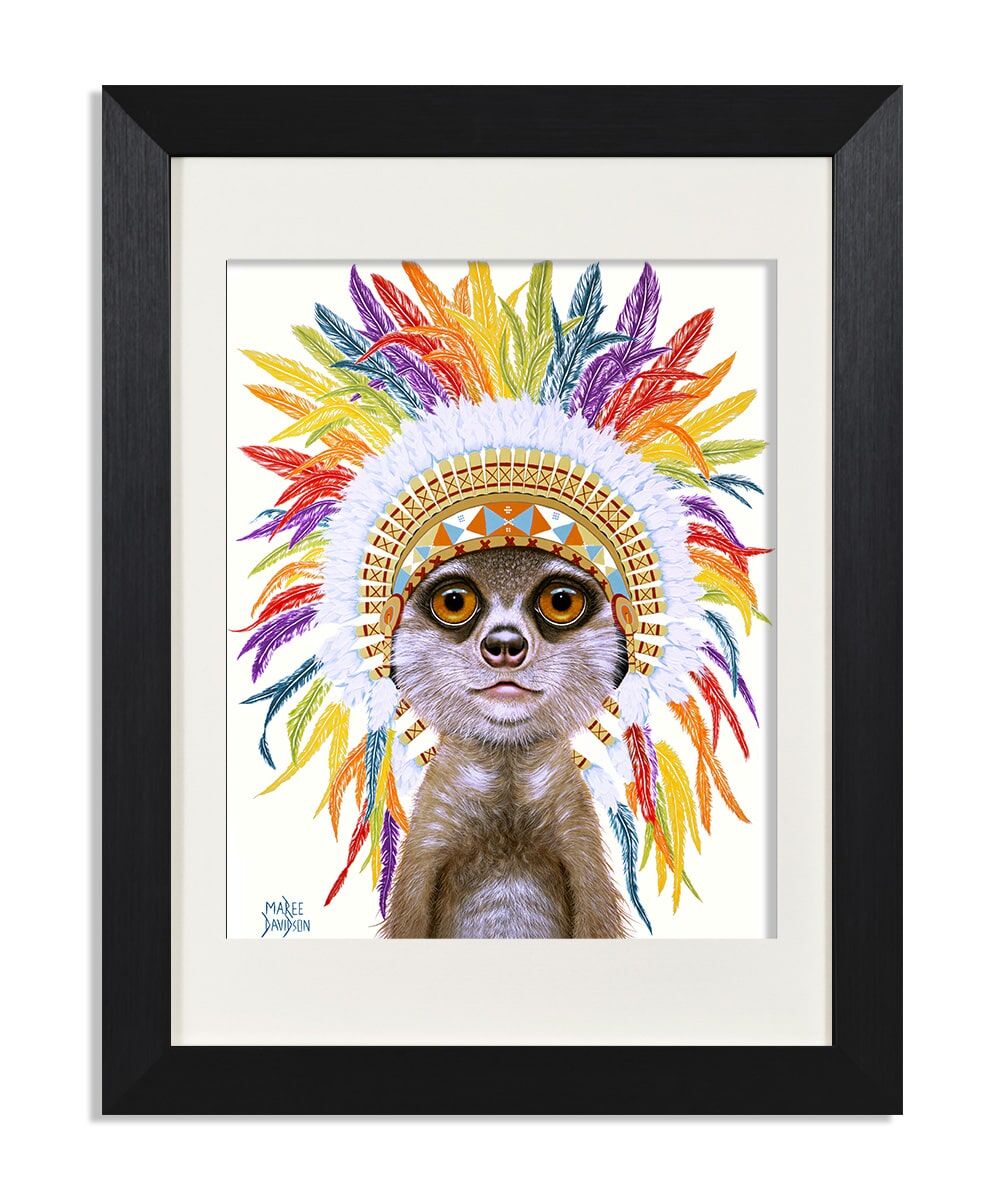 Little Chief the Meerkat - Print - Image 1