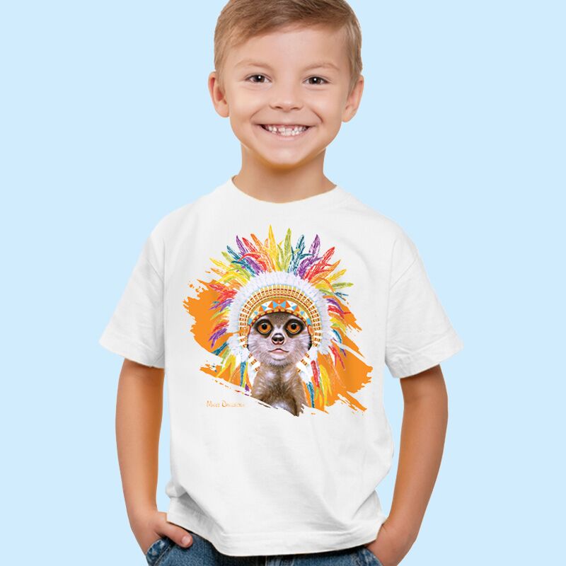 Little Chief the Meerkat - Kids T-Shirts - Image 1