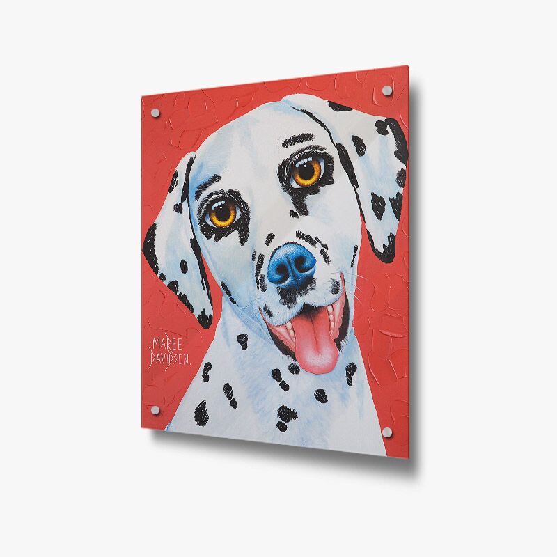 Lucky the Dalmatian Dog - Acrylic Glass Panel - Image 1