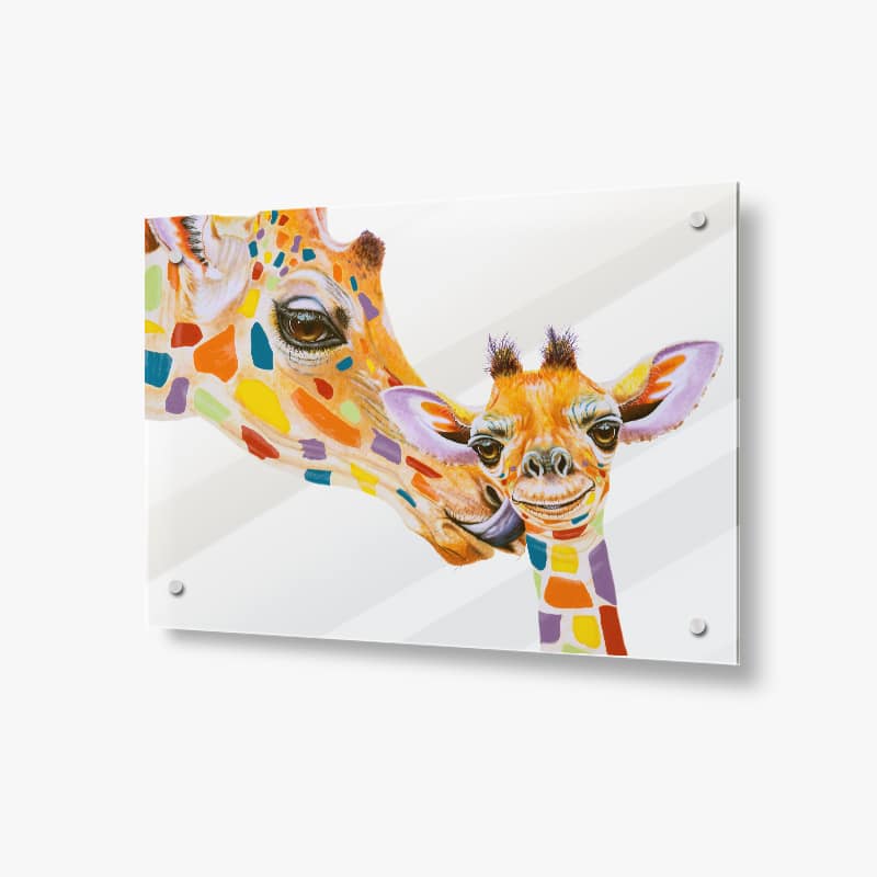 MY-MUM-2-2.jpg My Mum the Giraffes - Acrylic Glass Panel - Image 1