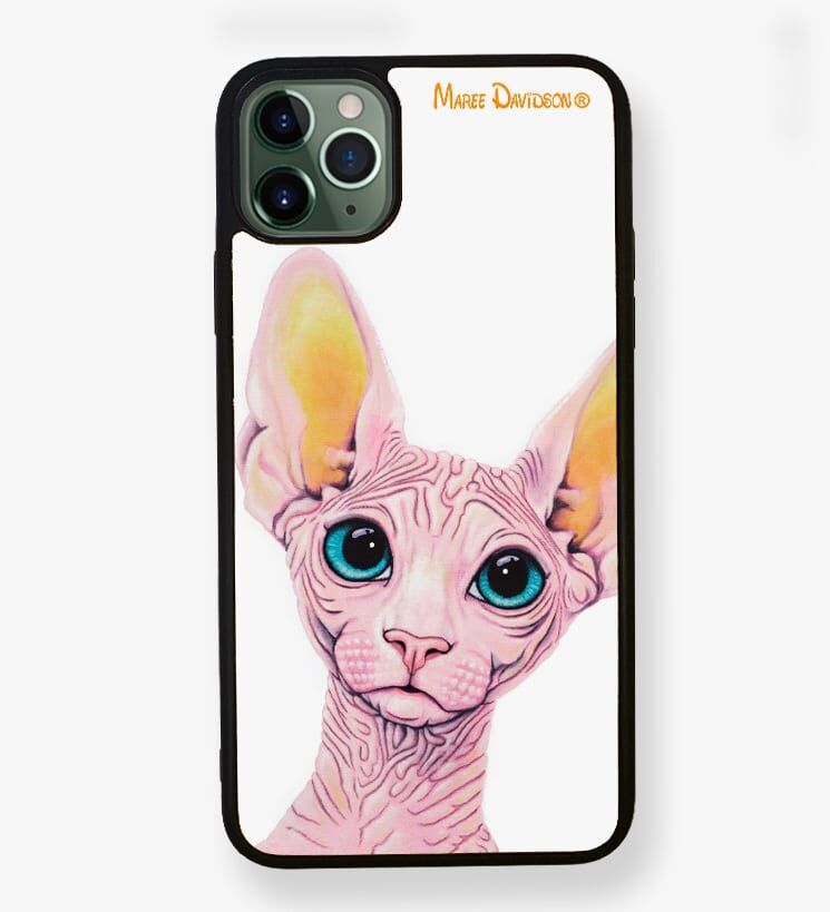 Madame Meow the Sphynx Cat - iPhone Case Cover - Image 1