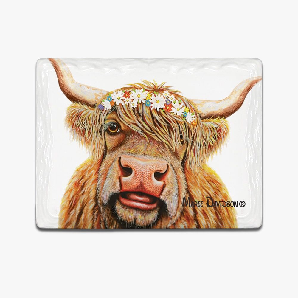 Meadow the Highland Cow - Ceramic Magnets - Image 1