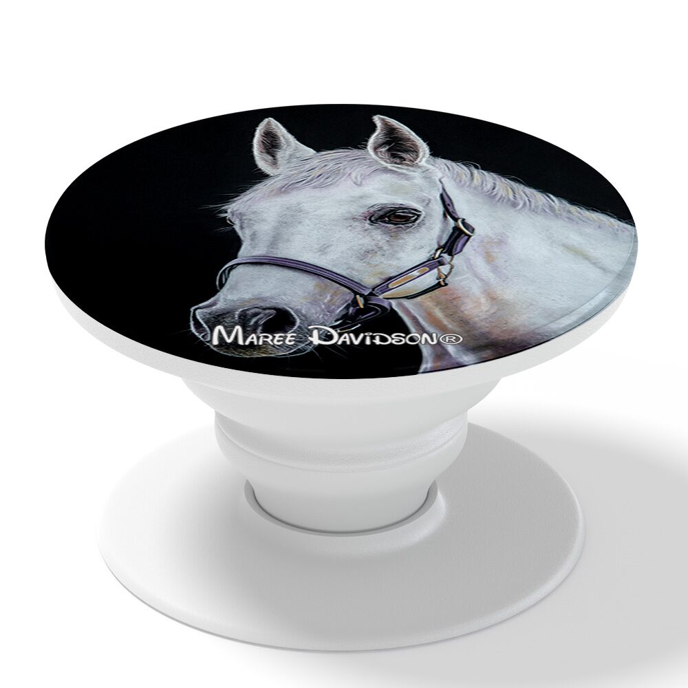Mickey-white-finger-grip.jpg Mickey the Horse - Phone Finger Grip - Image 1