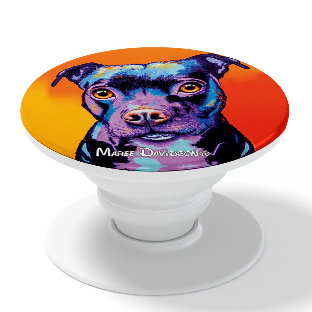 Missy the Baby Staffy Dog - Phone Finger Grip - Image 1