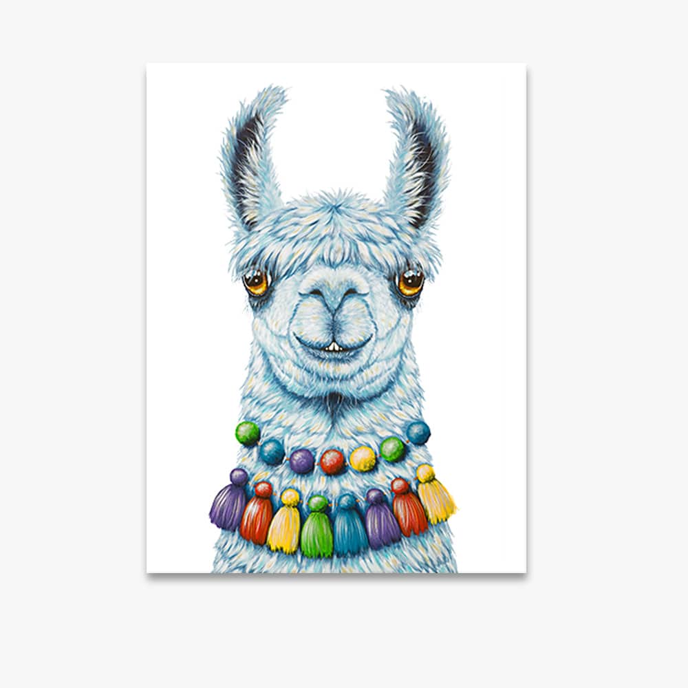 Pablo the Llama - Canvas Print - Image 1