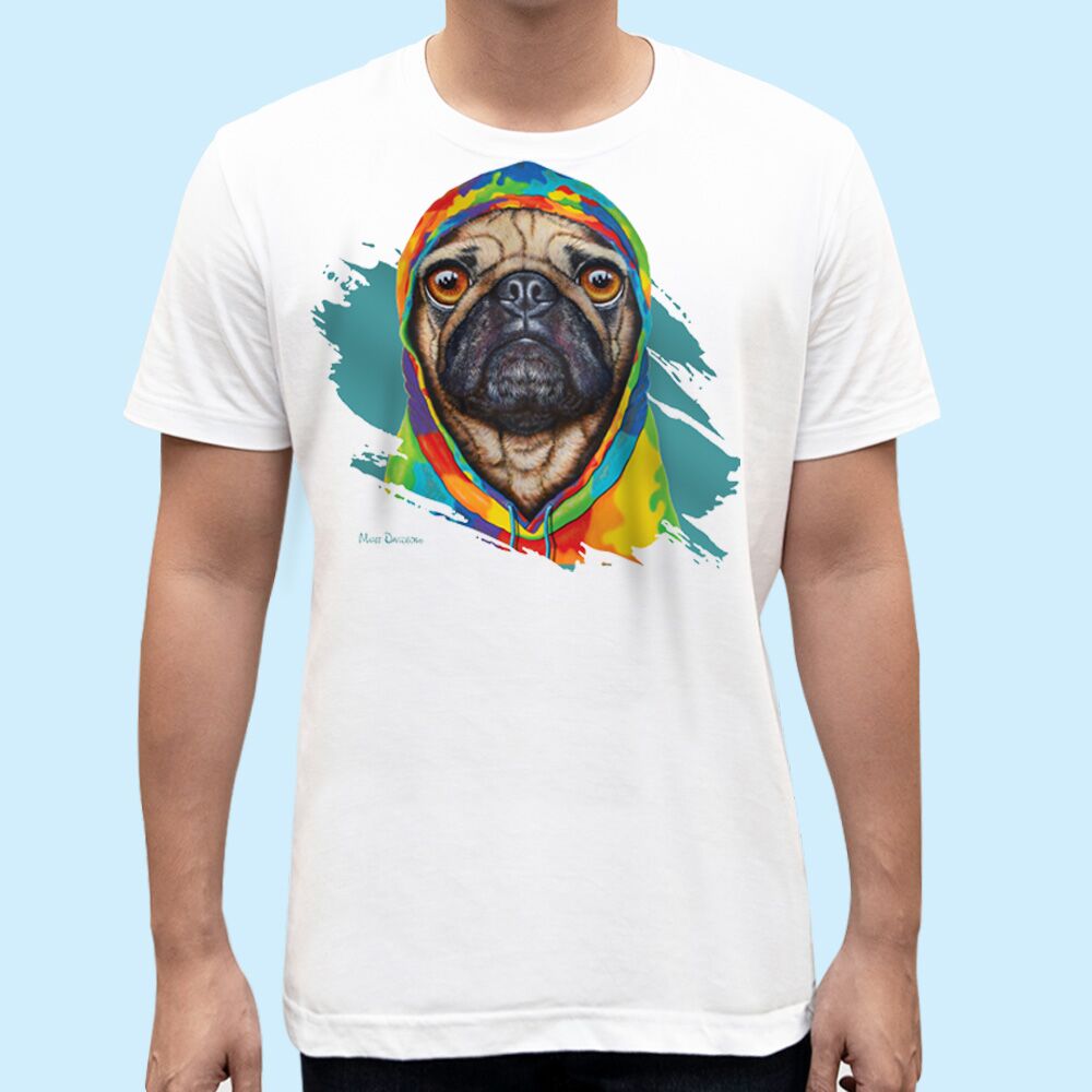Pug 4 Life the Hoodie Dog - Unisex T-Shirts - Image 1