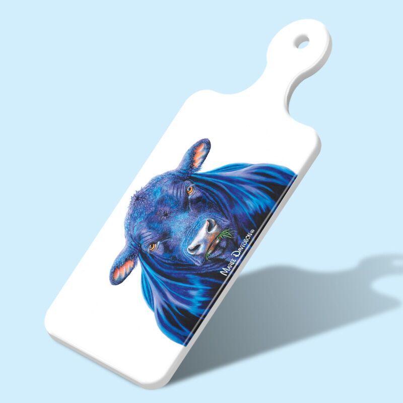 Ace the Angus Bull - Rectangle Ceramic Cheese Platter - Image 1