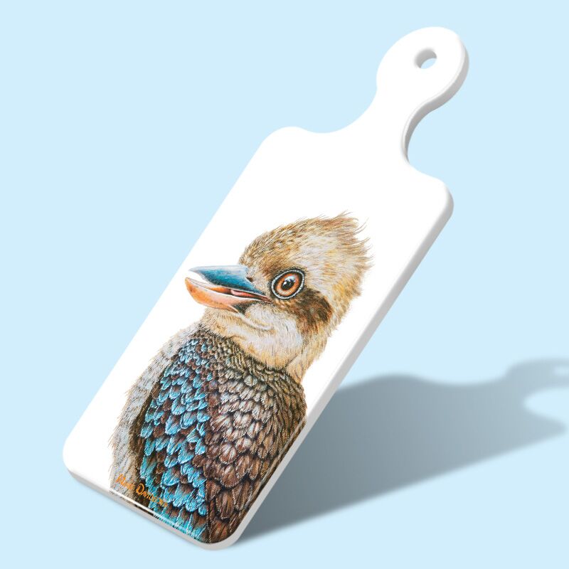 Rectangle-Cheese-Platter-7-1.jpg Australian Kookaburra - Rectangle Ceramic Cheese Platter - Image 1