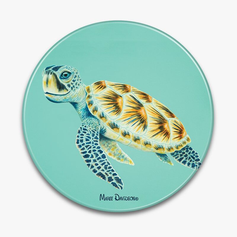 Shelby the Turtle - Ceramic Trivet - Image 1