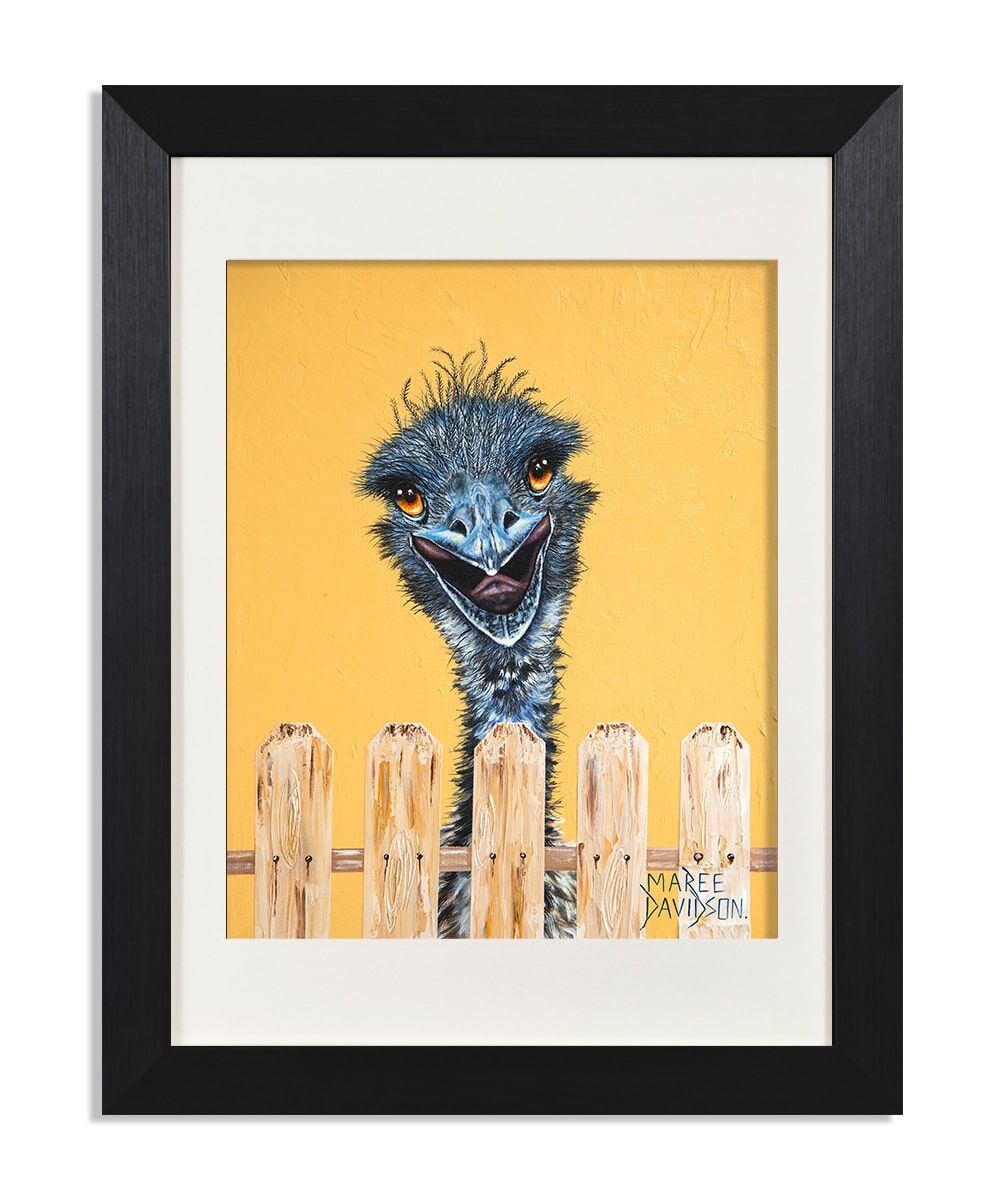 Steaky-Beak-Maree-Davidson-Art.jpg Sticky Beak the Emu - Print - Image 1
